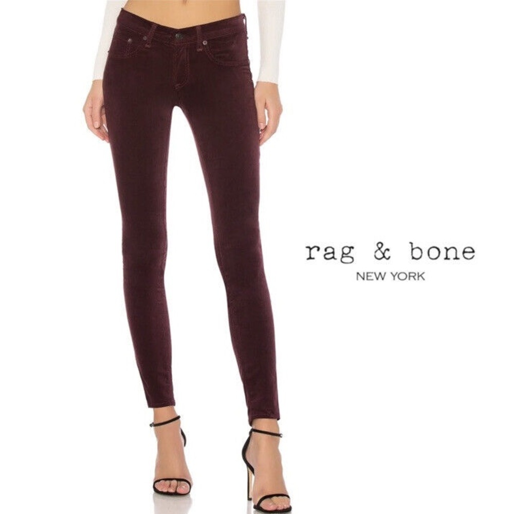 rag & bone Skinny Velvet Pant